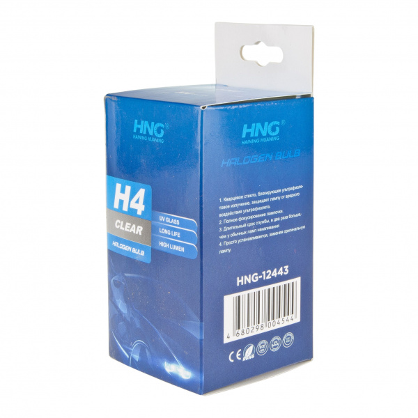 Автолампа H4 (60/55) P43t 12V HNG /1/10/250