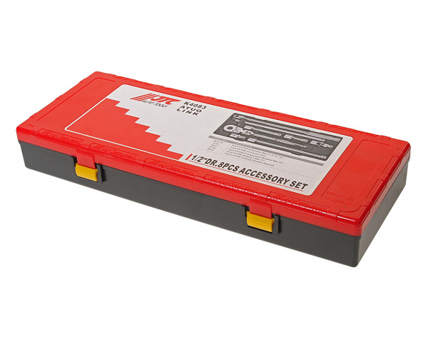 JTC Набор инструментов 8 предметов слесарно-монтажный 1/2" (ключ трещот.,воротки,удлинит.) в кейсе JTC JTC Набор инструментов 8 предметов слесарно-монтажный 1/2" (ключ трещот.,воротки,удлинит.) в кейсе JTC