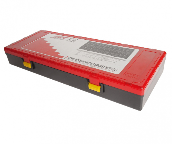 JTC Набор головок торцевых 1/2" 60мм ударных 18 предметов в кейсе JTC JTC Набор головок торцевых 1/2" 60мм ударных 18 предметов в кейсе JTC