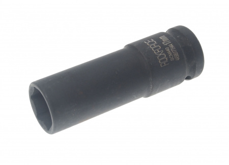 Головка торцевая 17мм 1/2" 6-гранная ударная удлиненная  L=80мм тонкостенная сталь повышенной прочности 440SCM ROCKFORCE RF-4458517TH44 /1