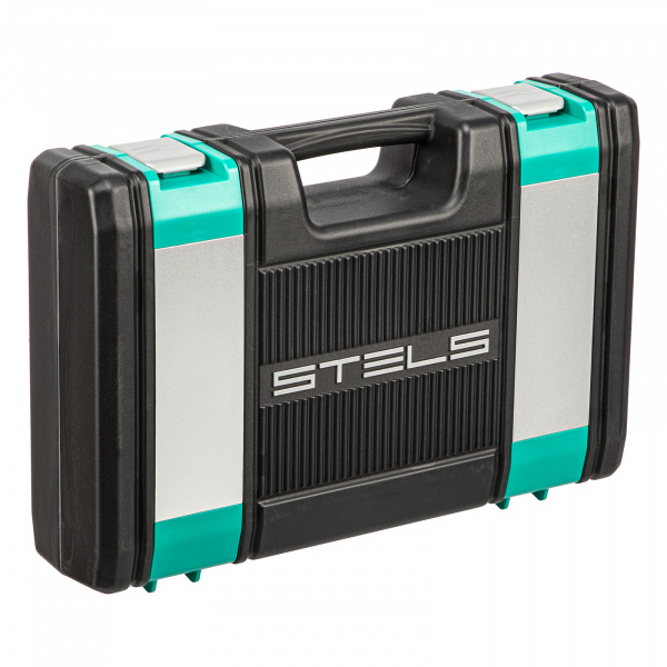 Набор инструментов, 1/2", 1/4", CrV, пластиковый кейс 69 предметов Stels Набор инструментов, 1/2", 1/4", CrV, пластиковый кейс 69 предметов Stels