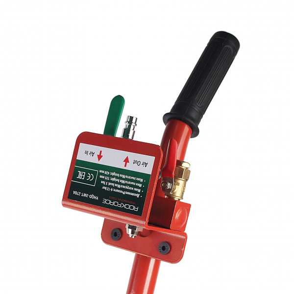 Домкрат подкатной пневматический 3т(6-12bar, h min 135мм, h max 420мм, 3 подушки, Ø270мм) ROCKFORCE /1