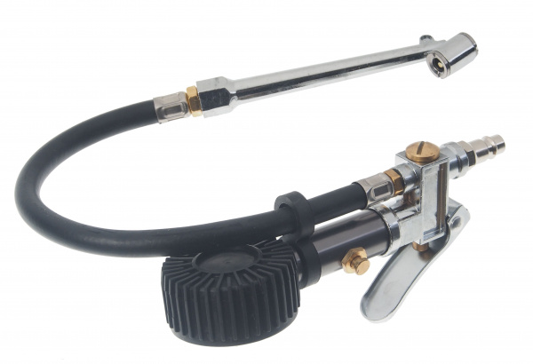 Пистолет RF-STG-04 для подкачки шин с манометром и наконечником для груз. колес(0-15bar),в блистере ROCKFORCE /1