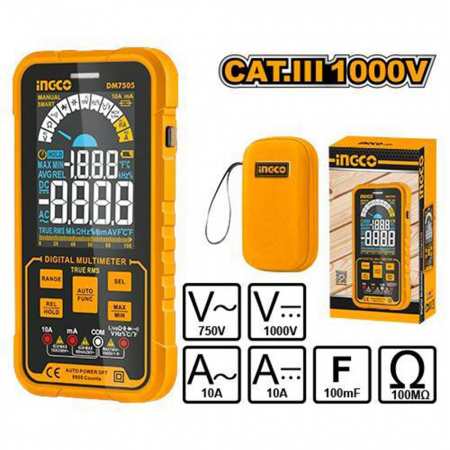 Мультиметр цифровой INGCO DM7505 (20)