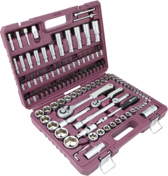 TS108 Набор инструмента универсальный 1/4", 1/2"DR, 108 предметов TS108 Набор инструмента универсальный 1/4", 1/2"DR, 108 предметов