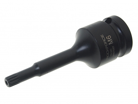 Головка-бита SPLINE глубокая ударная 1/2", M6 с отверстием ROCKFORCE RF-24807806T /1