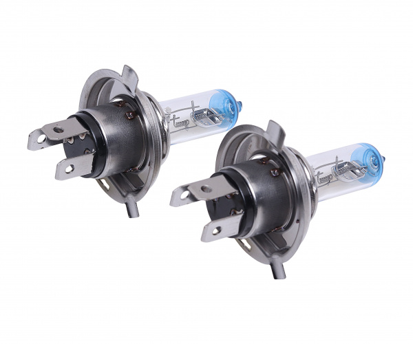 Автолампа H4 (75/70) P43t-38 +50% (бокс, 2шт) 24V MEGAPOWER /1/10