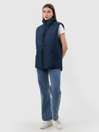 Жилет универсальный с удлинённой спинкой, синий