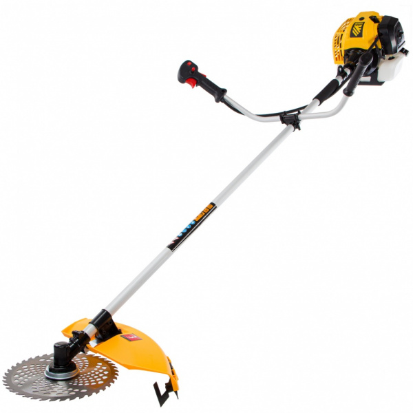 Триммер бензиновый DT 43, 43 см3, 2.5 л. с, неразъемная штанга, состоит из 2 частей Denzel 