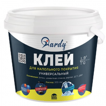 Клей для напольных покрытий универсальный 14 кг(1шт) HARDY