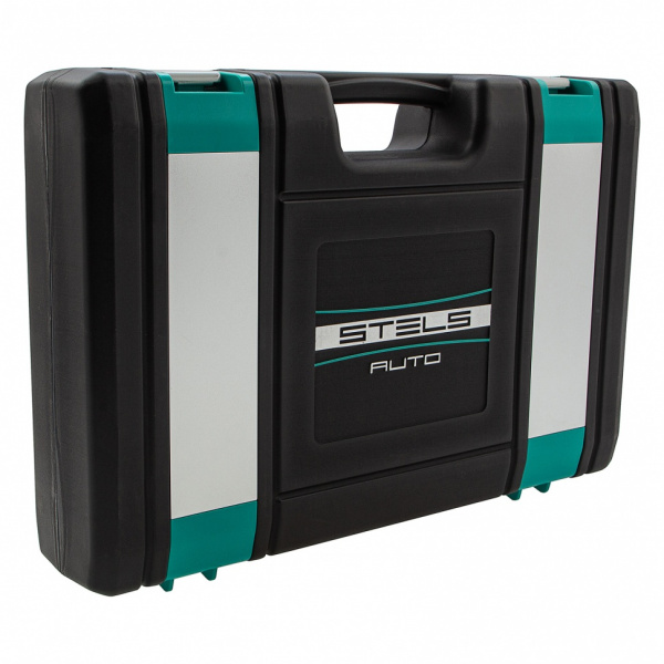 Набор инструментов, 1/2", 1/4", CrV, пластиковый кейс 88 предметов Stels Набор инструментов, 1/2", 1/4", CrV, пластиковый кейс 88 предметов Stels