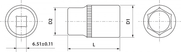 FS01405 Головка торцевая 1/4"DR, 5 мм FS01405 Головка торцевая 1/4"DR, 5 мм
