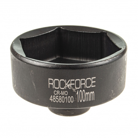 Головка торцевая 100мм 1" 6-гранная ударная удлиненная L=80мм ROCKFORCE RF-48580100 /110