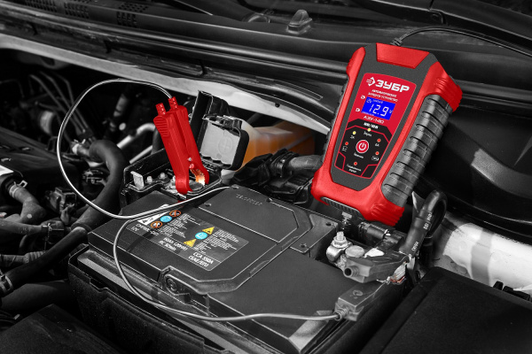 ЗУБР АЗУ-140, 6/12 В, 6 А, автоматическое зарядное устройство (59310)