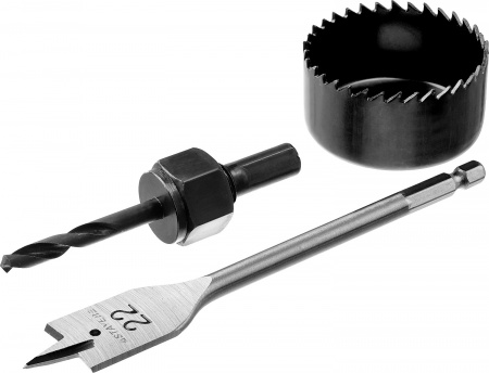 STAYER 54 мм, набор для врезки замков (29606-H3)