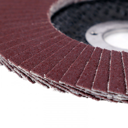 Круг MESSER шлифовальный лепестковый торцевой плоский (электрокорунд) А80(П) 125х22