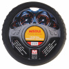 Оплетка руля MIS-LT13A (M) BLACK/GREY кожа MISTAR /1/25