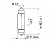 Автолампа C10W (SV8.5/8) 38мм 24V PHILIPS /10/200