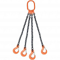 Стропы цепные четырехветвевые с самозакрывающимися крюками