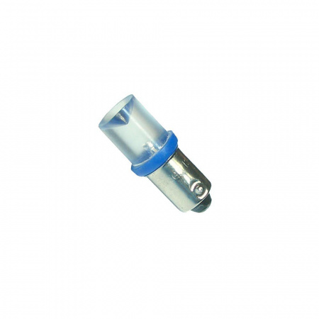 Автолампа T4W (BA9s) АМН LED CONE BLUE 5лм   12V MEGAPOWER /100 /1000