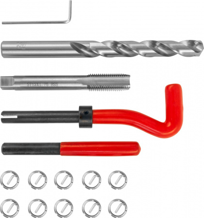 TRIS12175 Набор для восстановления резьбы M12x1.75, 15 предметов