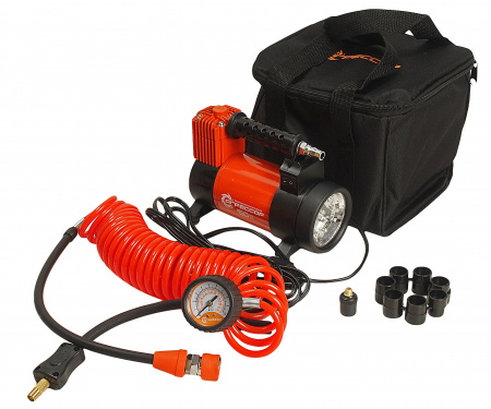Компрессор АГРЕССОР AGR-50L поршневой с фонарем 280W 150PSI (50л/мин) 12V AUTOPROFI /1/6