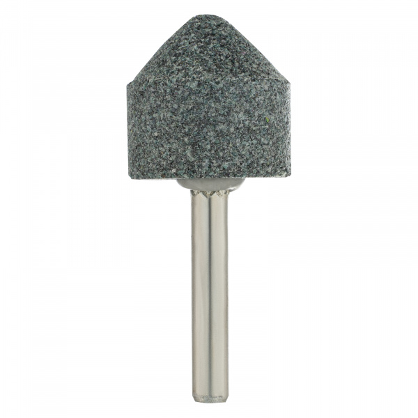 Шарошка абразивная, конус, для дрели, 25 x 25 мм, хвостовик d6 мм, 63С Denzel
