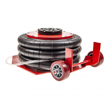 Домкрат пневматический ER-82035 подкатной 3,5т(6-12bar, выс. подъема 135-400мм, 3 подушки, Ø270мм, Ø упора 100мм) ЭВРИКА /1