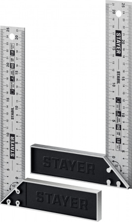 STAYER 250 мм, столярный угольник, Professional (3431-25)