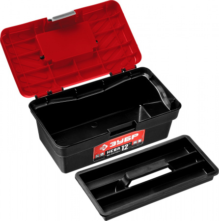 ЗУБР НЕВА-12, 285 х 155 х 125 мм, (12″), Пластиковый ящик для инструментов (38323-12)