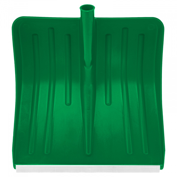 Лопата для уборки снега пластиковая, зеленая, 420 х 425 мм, без черенка, Россия, Сибртех