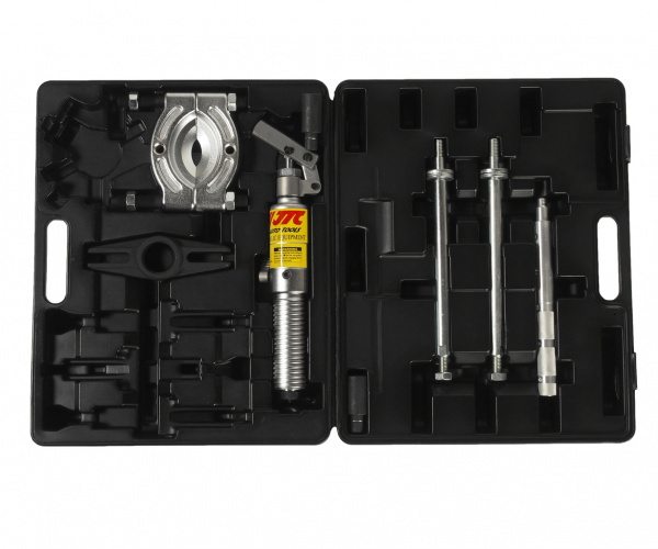JTC Съемник гидравлический 4т, длина 250, ширина 55/110, поршень 60мм масса 7.6кг в кейсе JTC