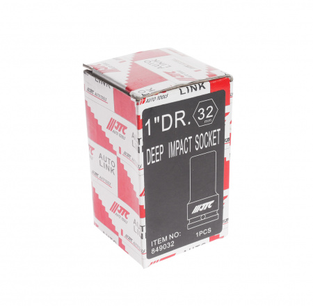 JTC Головка торцевая 1" 32мм ударная глубокая L=90мм JTC