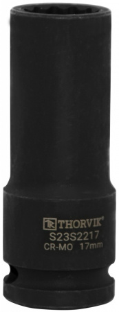 S23S2221 Головка торцевая ударная глубокая 12-гранная 1/2"DR, 21 мм S23S2221 Головка торцевая ударная глубокая 12-гранная 1/2"DR, 21 мм