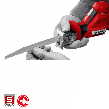 ЗУБР С1-12, 12 В, 80 мм, 1 АКБ (2 А·ч), сабельная пила (СПЛ-125-21)