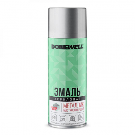 Эмаль аэроз. металлик хром зеркальный 520мл Donewell DW-1033 (12)