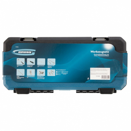 Набор инструментов, 1/4", CrV, 120 зубьев, 42 предмета Gross Набор инструментов, 1/4", CrV, 120 зубьев, 42 предмета Gross