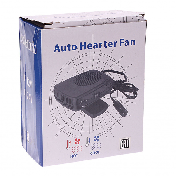 Обогреватель лобового стекла и салона автомобиля HJ-703 с функцией вентилятора 200Вт 12V /1/40