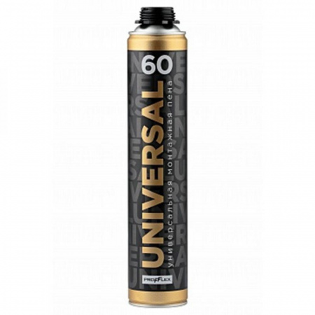 *Пена монтажная профессиональная Profflex Universal всесезонная 60л 820г 850мл (12)