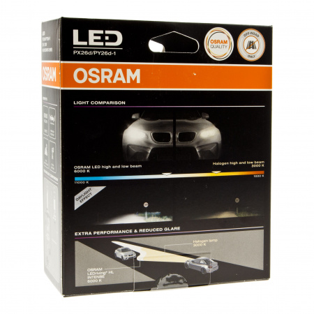 Автолампа H7/H18 (PX26d/PY26d-1)+350% LED WHITE LEDriving HL INTENSE 6000K (2шт) 12V OSRAM /1