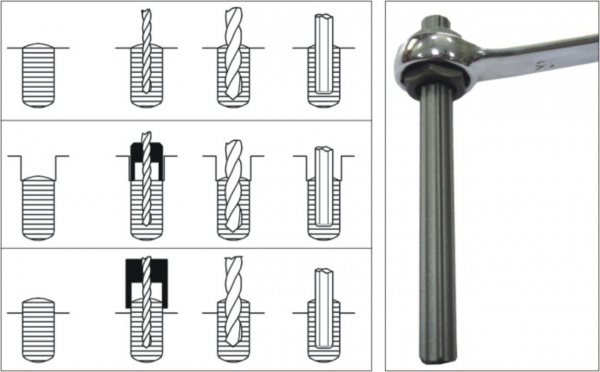 JTC Набор экстракторов 5-16мм для поврежденных болтов 25 предметов в кейсе JTC