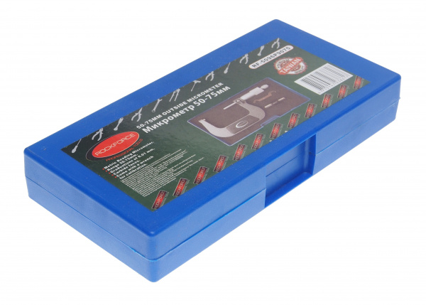 Микрометр RF-5096P9075 (50-75мм, 0.01мм), в футляре ROCKFORCE /1