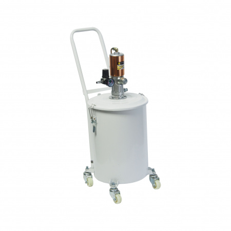 Нагнетатель смазки ER-44002 пневматический (раб.давл.:5.4 бар;подача:5 гр/сек.;тип смазки:#0-#3, с емкостью на 20л) ЭВРИКА /1