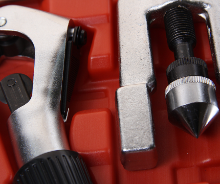 JTC Набор инструментов для резки и развальцовки трубок (JW0062S) дюймовые размеры 9 предметов кейс JTC