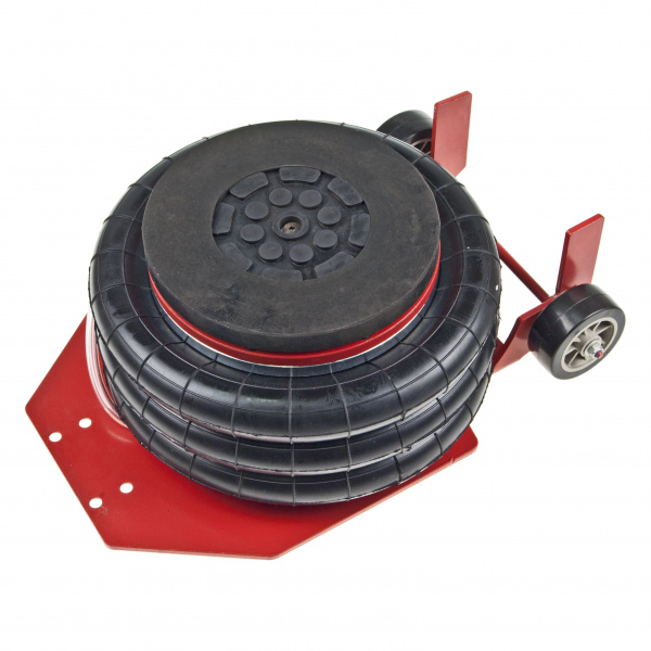 Домкрат подкатной пневматический 3,5т(6-12bar, h min 135мм, h max 450мм, 3 подушки, Ø270мм) ROCKFORCE /1