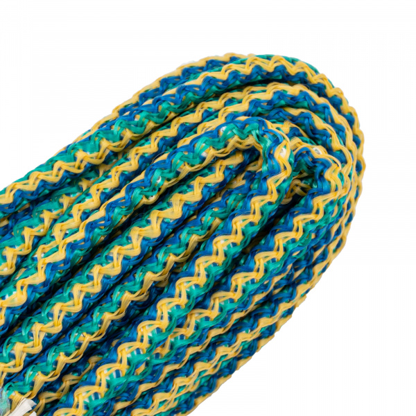 Шнур вязаный полипропиленовый с серд."Радуга", 6 мм, L 20 м, Россия Сибртех