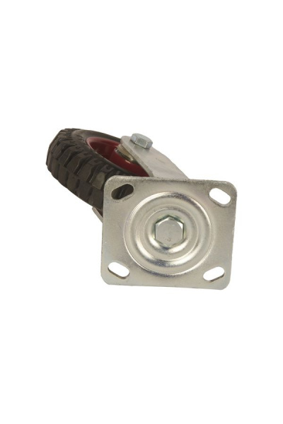 Колесо большегрузное поворотное PS 160 мм резина с протектором (F) Колесо большегрузное поворотное PS 160 мм резина с протектором (F)