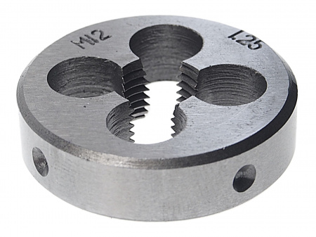 Плашка ER-01212P M12x1,25-ø38мм, в пластиковом футляреЭВРИКА /1/10