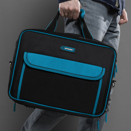 Сумка для инструмента Meister, 31 карман, отсек для ноутБука, наплечный ремень, 400 х 170 х 300 мм Gross