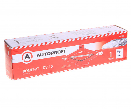 Домкрат винтовой DV-10 ромбовидный 1т (выс.подъема 350мм) AUTOPROFI /1/8
